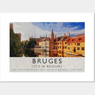 In Bruges Bruges (It’s In Belgium) Travel Poster Posters and Art